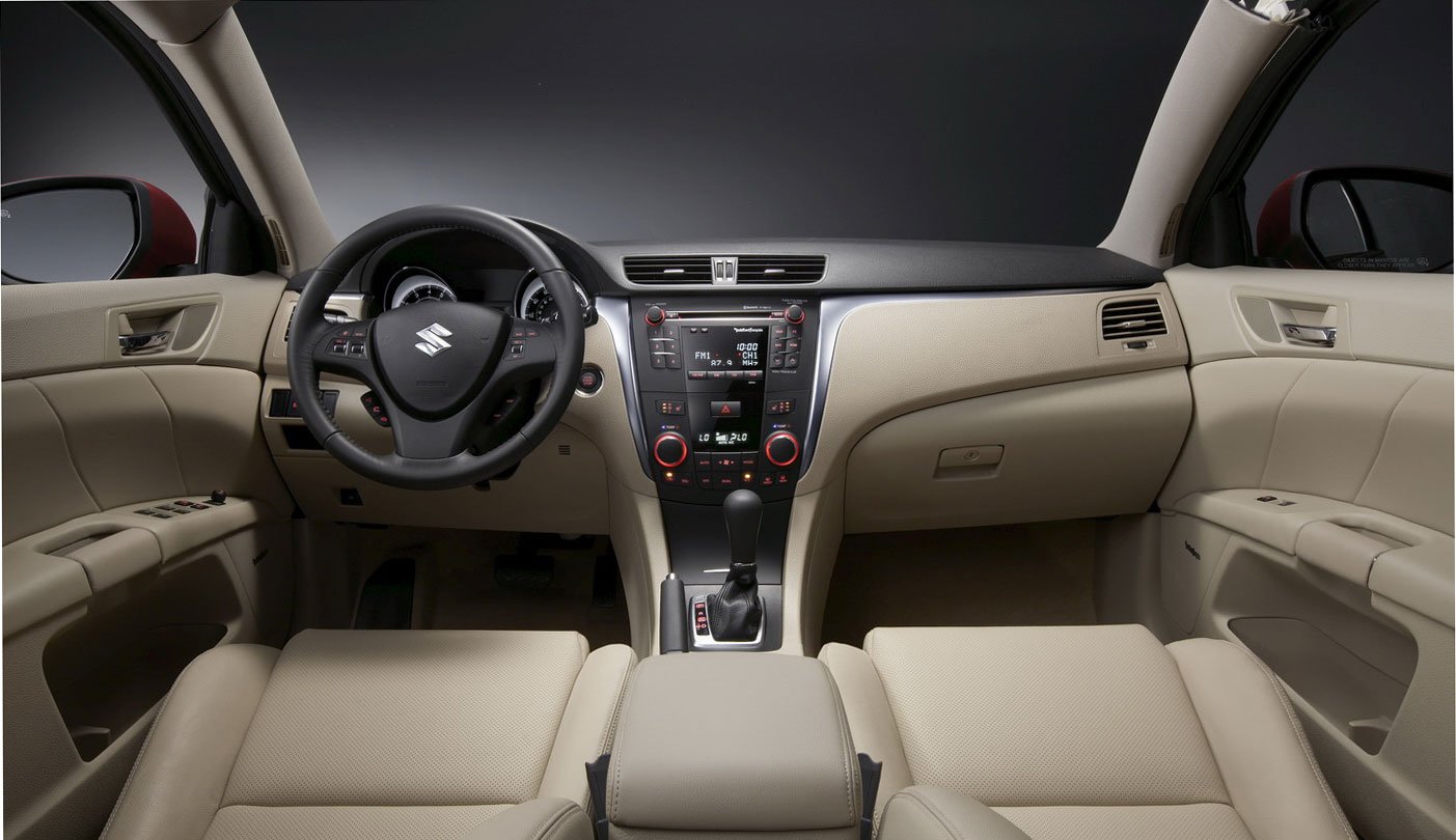 new Suzuki Kizashi D-Segment sedan Dashboard and steering that will launched by year-end.